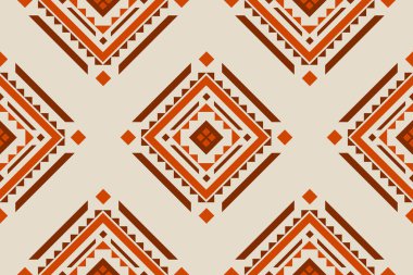 Kumaş kabile tarzı. Geometrik etnik kalıplar geleneksel. Aztek etnik süs baskısı. Arkaplan, kumaş, giysi, halı, tekstil, batik, nakış için tasarım.