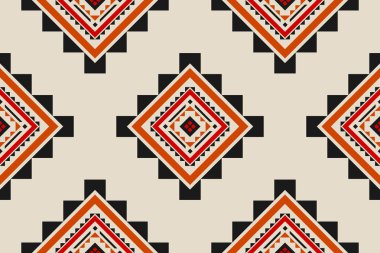 Kumaş kabile tarzı. Geometrik etnik kalıplar geleneksel. Aztek etnik süs baskısı. Arkaplan, kumaş, giysi, halı, tekstil, batik, nakış için tasarım.