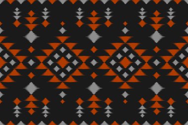 Geometrik etnik örgü, kabilesel düzende kusursuz desen. Halı Etnik Şablon Sanatı. Meksika usulü. Arkaplan, duvar kağıdı, illüstrasyon, kumaş, giysi, halı, tekstil, batik, nakış için tasarım.