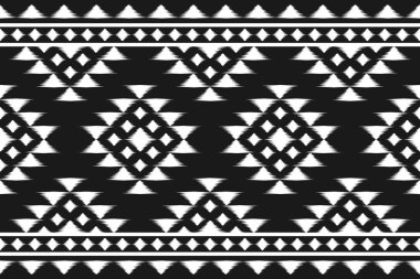 Geometrik etnik örgü, kabilesel düzende kusursuz desen. Halı Etnik Şablon Sanatı. Meksika usulü. Arkaplan, duvar kağıdı, illüstrasyon, kumaş, giysi, halı, tekstil, batik, nakış için tasarım.