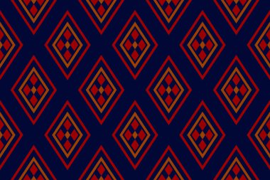 Geometrik etnik kalıplar geleneksel. Aztek etnik süs baskısı. Kabile şablonu. Arkaplan, kumaş, giysi, halı, tekstil, batik, nakış için tasarım.