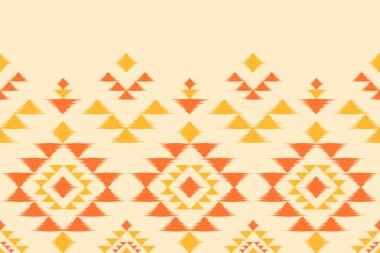 Soyut etnik köken geçmişi. Kabilesel olarak geometrik, pürüzsüz desen. Kumaş Hint tarzı. Duvar kağıdı, vektör illüstrasyonu, kumaş, giysi, halı, tekstil, batik, nakış için tasarım.