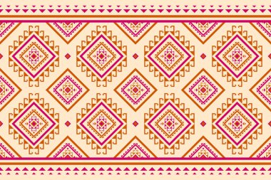 Halı kabile desenli sanat. Geometrik etnik kalıplar geleneksel. Aztek etnik süs baskısı. Meksika usulü. Arkaplan, kumaş, giysi, halı, tekstil, batik, nakış için tasarım.