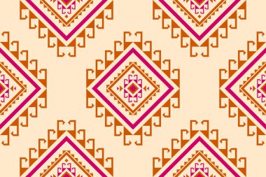 Geleneksel geometrik etnik doğulu kusursuz desen. Kumaş Aztek desenli arka plan. Hint tarzı. Duvar kağıdı, illüstrasyon, kumaş, giysi, halı, tekstil, batik, nakış için tasarım.