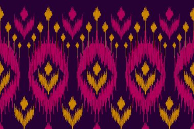 Güzel etnik kabile sanatı. Etnik faks kusursuz desen. Amerikan ve Meksika tarzı. Arkaplan, duvar kağıdı, illüstrasyon, kumaş, giysi, halı, tekstil, batik, nakış için tasarım.