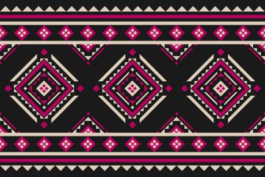 Halı etnik kabile sanatı. Geometrik etnik düzen kabilesel olarak kusursuz. Meksika usulü. Arkaplan, illüstrasyon, halı, kumaş, giysi, halı, tekstil, batik, nakış için tasarım.