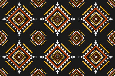 Kumaş Aztek desenli arka plan. Geleneksel geometrik etnik doğulu kusursuz desen. Meksika usulü. Duvar kağıdı, illüstrasyon, kumaş, giysi, halı, tekstil, batik, nakış için tasarım.