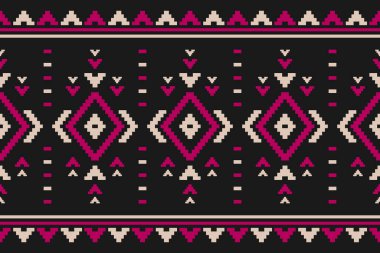 Halı kabile desenli sanat. Geometrik etnik kalıplar geleneksel. Amerikan, Meksika tarzı. Arkaplan, duvar kağıdı, illüstrasyon, kumaş, giysi, halı, tekstil, batik, nakış için tasarım.