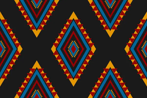 Kumaş kabile desenli sanat. Geometrik etnik kalıplar geleneksel. Amerikan, Meksika tarzı. Arkaplan, duvar kağıdı, illüstrasyon, kumaş, giysi, halı, tekstil, batik, nakış için tasarım.