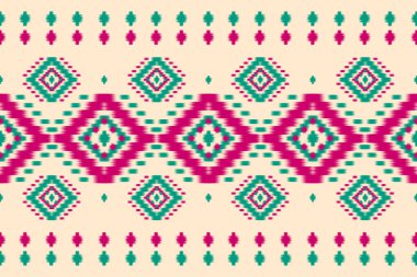 Halı etnik kabile sanatı. Etnik faks kusursuz desen. Amerikan, Meksika tarzı. Arkaplan, duvar kağıdı, illüstrasyon, kumaş, giysi, halı, tekstil, batik, nakış için tasarım.