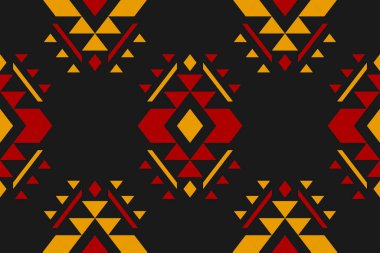 Kumaş Aztek desenli arka plan. Geleneksel geometrik etnik doğulu kusursuz desen. Meksika usulü. Duvar kağıdı, illüstrasyon, kumaş, giysi, halı, tekstil, batik, nakış için tasarım.