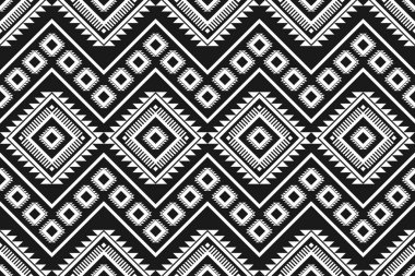 Geometrik etnik kalıplar geleneksel. Aztek etnik süs baskısı. Kabile şablonu. Arkaplan, kumaş, giysi, halı, tekstil, batik, nakış için tasarım.