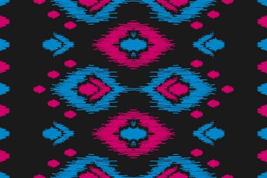 Soyut etnik model sanatı. Geleneksel, kusursuz desenler. Amerikan, Meksika tarzı. Arkaplan, duvar kağıdı, vektör illüstrasyonu, kumaş, giysi, halı, tekstil, batik, nakış için tasarım.