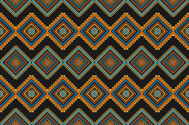 Kumaş Aztek desenli arka plan. Geleneksel geometrik etnik doğulu kusursuz desen. Meksika usulü. Duvar kağıdı, illüstrasyon, kumaş, giysi, halı, tekstil, batik, nakış için tasarım.