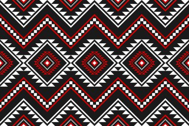 Geometrik etnik kalıplar geleneksel. Aztek etnik süs baskısı. Kabile şablonu. Arkaplan, kumaş, giysi, halı, tekstil, batik, nakış için tasarım.