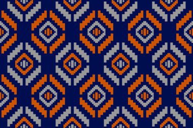 Kumaş Aztek desenli arka plan. Geleneksel geometrik etnik doğulu kusursuz desen. Meksika usulü. Duvar kağıdı, illüstrasyon, kumaş, giysi, halı, tekstil, batik, nakış için tasarım.