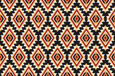 Kumaş Aztek desenli arka plan. Geleneksel geometrik etnik doğulu kusursuz desen. Meksika usulü. Duvar kağıdı, illüstrasyon, kumaş, giysi, halı, tekstil, batik, nakış için tasarım.