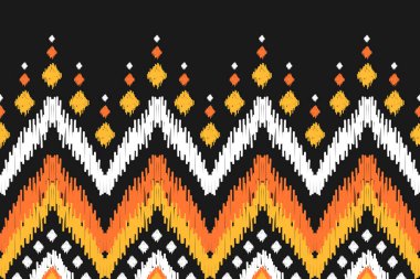Soyut etnik model sanatı. Geleneksel, kusursuz desenler. Amerikan, Meksika tarzı. Arkaplan, duvar kağıdı, vektör illüstrasyonu, kumaş, giysi, halı, tekstil, batik, nakış için tasarım.