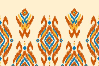 Soyut etnik model sanatı. Geleneksel, kusursuz desenler. Amerikan, Meksika tarzı. Arkaplan, duvar kağıdı, vektör illüstrasyonu, kumaş, giysi, halı, tekstil, batik, nakış için tasarım.