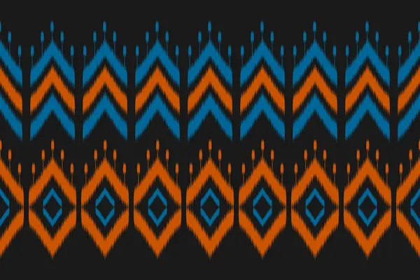 抽象的な民族パターンアート 伝統的なイカットシームレスパターン アメリカン メキシコスタイル ベクターのイラスト カーペット バティック 刺繍のための設計 — ストックベクタ