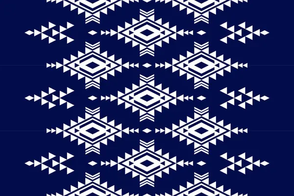 Fabric Tribal Pattern Art Geometric Ethnic Seamless Pattern Traditional American — Stock Vector