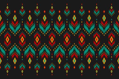 Halı etnik kabile sanatı. Etnik faks kusursuz desen. Amerikan, Meksika tarzı. Arkaplan, duvar kağıdı, illüstrasyon, kumaş, giysi, halı, tekstil, batik, nakış için tasarım.