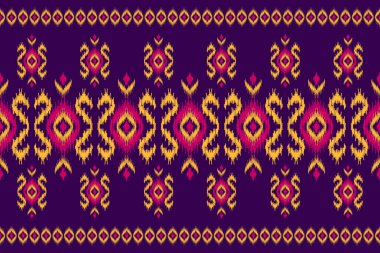 Halı etnik kabile sanatı. Etnik faks kusursuz desen. Amerikan, Meksika tarzı. Arkaplan, duvar kağıdı, illüstrasyon, kumaş, giysi, halı, tekstil, batik, nakış için tasarım.