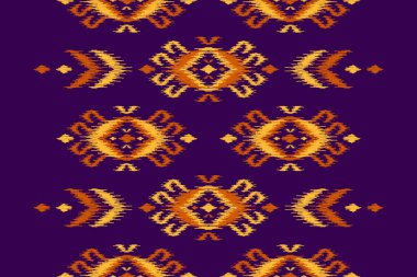 Soyut etnik model sanatı. Geleneksel, kusursuz desenler. Amerikan, Meksika tarzı. Arkaplan, duvar kağıdı, vektör illüstrasyonu, kumaş, giysi, halı, tekstil, batik, nakış için tasarım.