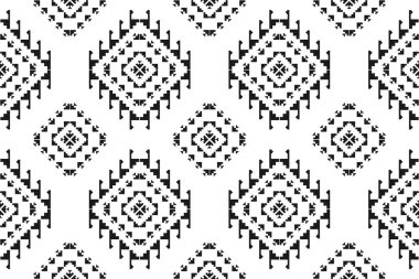 Geometrik etnik kalıplar geleneksel. Aztek etnik süs baskısı. Kabile şablonu. Arkaplan, kumaş, giysi, halı, tekstil, batik, nakış için tasarım.