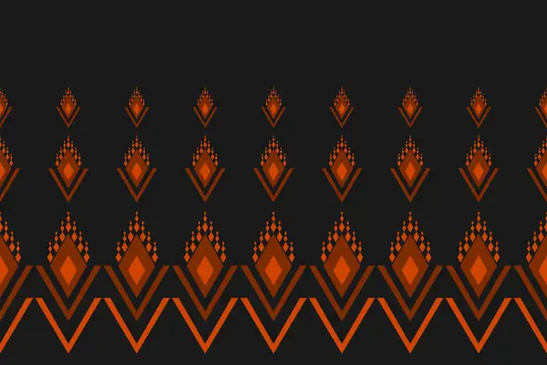 Soyut etnik Aztek tarzı. Kabiledeki etnik geometrik kusursuz desen. Sınır süsü baskısı. Arkaplan, duvar kağıdı, illüstrasyon, kumaş, giysi, halı, tekstil, batik, nakış için tasarım.
