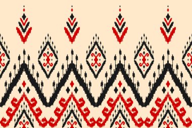 Soyut etnik model sanatı. Geleneksel, kusursuz desenler. Amerikan, Meksika tarzı. Arkaplan, duvar kağıdı, vektör illüstrasyonu, kumaş, giysi, halı, tekstil, batik, nakış için tasarım.