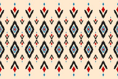 Halı etnik kabile sanatı. Etnik faks kusursuz desen. Amerikan, Meksika tarzı. Arkaplan, duvar kağıdı, illüstrasyon, kumaş, giysi, halı, tekstil, batik, nakış için tasarım.