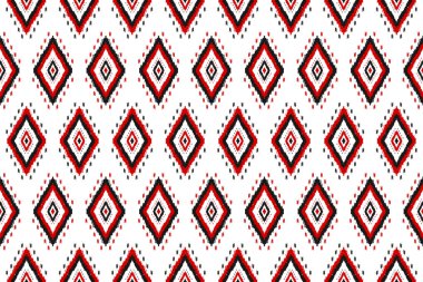 Kumaş desenli sanat. Geleneksel etniksiz kalıplar. Amerikan, Meksika tarzı. Arkaplan, duvar kağıdı, illüstrasyon, kumaş, giysi, halı, tekstil, batik, nakış için tasarım.