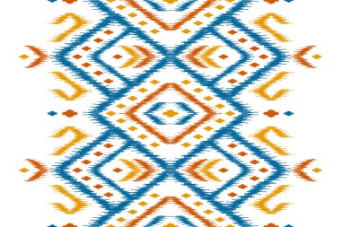 Soyut etnik model sanatı. Geleneksel, kusursuz desenler. Amerikan, Meksika tarzı. Arkaplan, duvar kağıdı, vektör illüstrasyonu, kumaş, giysi, halı, tekstil, batik, nakış için tasarım.