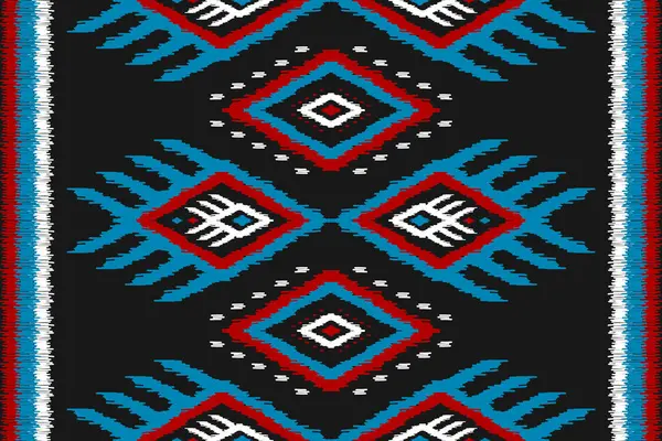 Halı etnik kabile sanatı. Etnik faks kusursuz desen. Amerikan, Meksika tarzı. Arkaplan, duvar kağıdı, illüstrasyon, kumaş, giysi, halı, tekstil, batik, nakış için tasarım.