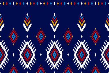 Soyut etnik model sanatı. Geleneksel, kusursuz desenler. Amerikan, Meksika tarzı. Arkaplan, duvar kağıdı, illüstrasyon, kumaş, giysi, halı, tekstil, batik, nakış için tasarım.