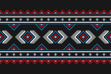 Halı kabile desenli sanat. Geometrik etnik kalıplar geleneksel. Amerikan, Meksika tarzı. Arkaplan, duvar kağıdı, illüstrasyon, kumaş, giysi, halı, tekstil, batik, nakış için tasarım.