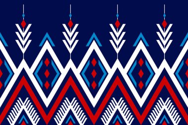 Geometrik etnik kalıplar geleneksel. Aztek etnik süs baskısı. Kabile şablonu. Arkaplan, kumaş, giysi, halı, tekstil, batik, nakış için tasarım.