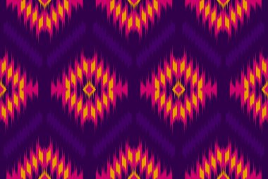 Kumaş etnik model sanat. Kabilede kusursuz bir düzen var. Amerikan, Meksika tarzı. Arkaplan, duvar kağıdı, illüstrasyon, kumaş, giysi, halı, tekstil, batik, nakış için tasarım.