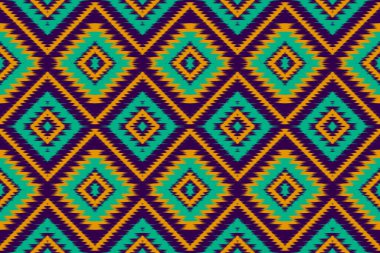 Güzel etnik kabile sanatı. Etnik faks kusursuz desen. Amerikan ve Meksika tarzı. Arkaplan, duvar kağıdı, illüstrasyon, kumaş, giysi, halı, tekstil, batik, nakış için tasarım.