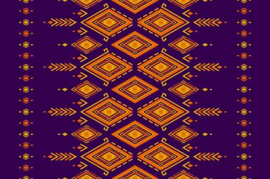 Geometrik etnik kalıplar geleneksel. Halı kabile desenli sanat. Aztek etnik süs baskısı. Meksika usulü. Arkaplan, kumaş, giysi, halı, tekstil, batik, nakış için tasarım.