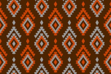 Kumaş desenli sanat. Geometrik etnik kalıplar geleneksel. Amerikan, Meksika tarzı. Arkaplan, duvar kağıdı, illüstrasyon, kumaş, giysi, halı, tekstil, batik, nakış için tasarım.