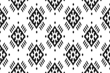 Motif etnik kilise desenli sanat. Kabilesel olarak soyut ve kusursuz bir örnek. Meksika usulü. Arkaplan, duvar kağıdı, illüstrasyon, kumaş, giysi, halı, tekstil, batik, nakış için tasarım.