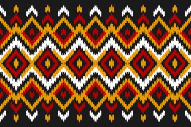 Halı etnik model sanat. Kabilelerdeki etnik ve kusursuz kalıplar. Arkaplan, duvar kağıdı, vektör illüstrasyonu, kumaş, giysi, halı, tekstil, batik, nakış için tasarım.