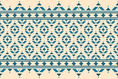 Geometrik etnik düzen kabilesel olarak kusursuz. Amerikan, Meksika tarzı. Arkaplan, duvar kağıdı, illüstrasyon, kumaş, giysi, halı, tekstil, batik, nakış için tasarım.