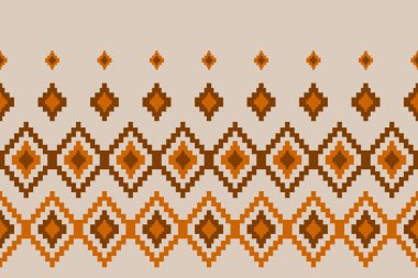 Geometrik etnik kalıplar geleneksel. Arkaplan, duvar kağıdı, illüstrasyon, kumaş, giysi, halı, tekstil, batik, nakış için tasarım.