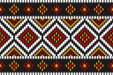 Halı etnik kabile sanatı. Etnik faks kusursuz desen. Amerikan, Meksika tarzı. Arkaplan, duvar kağıdı, illüstrasyon, kumaş, giysi, halı, tekstil, batik, nakış için tasarım.