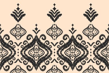 Kabilede etnik faks kusursuzdur. Aztek geometrik etnik süs baskısı. Ikat şablonu. Arkaplan, duvar kağıdı, illüstrasyon, kumaş, giysi, halı, tekstil, batik, nakış için tasarım.