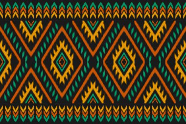 Halı etnik örgü sanatı. Kabilede kusursuz bir düzen var. Aztek geometrik süs izi. Arkaplan, duvar kağıdı, illüstrasyon, kumaş, giysi, halı, tekstil, batik, nakış için tasarım.