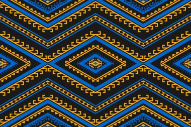 Geometrik etnik kalıplar geleneksel. Amerikan, Meksika tarzı. Arkaplan, duvar kağıdı, illüstrasyon, kumaş, giysi, halı, tekstil, batik, nakış için tasarım.